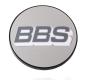 Preview: 1 x BBS Nabendeckel 70,6mm  silber / weiß  0924486