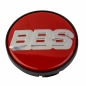 Preview: 4 x BBS Nabendeckel 56mm  rot / silber  "Nürburgring" 10017110 10024485