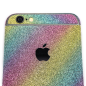 Preview: Glitzerfolie für iPhone 6 / 6s Skin Folie Schutzfolie Aufkleber Regenbogen