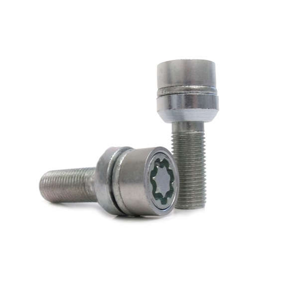 Felgenschloss Sicustar - M14x1,5 - Kugel R14  mit Lochkreisversatz  - L: 34 mm - SW 17