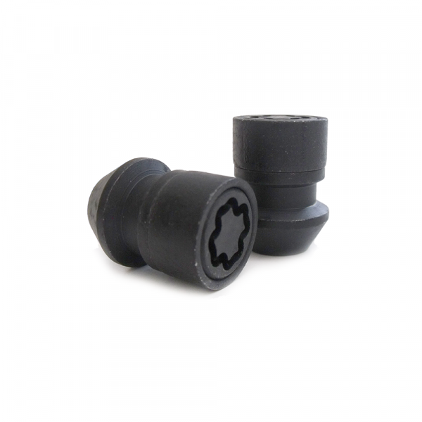 Felgenschloss Muttern Sicustar schwarz - M14x1,5 - Kegel 60° - Mutter: Geschlossen - SW 19