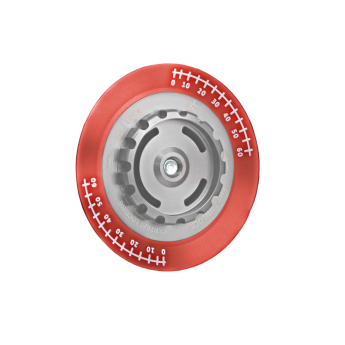 Zentralverschluss-Optik für BBS Felgen ZV-Mutter silber / ZV-Deckel rot