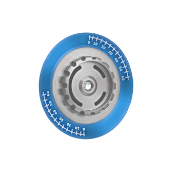 Zentralverschluss-Optik für BBS Felgen ZV-Mutter silber / ZV-Deckel blau