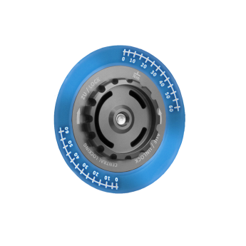 Zentralverschluss-Optik für BBS Felgen ZV-Mutter anthrazit / ZV-Deckel blau