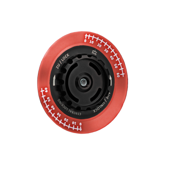 Zentralverschluss-Optik für BBS Felgen ZV-Mutter schwarz / ZV-Deckel rot