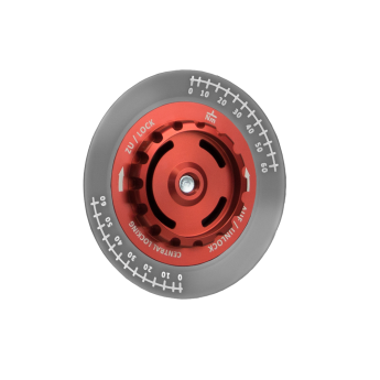 Zentralverschluss-Optik für BBS Felgen ZV-Mutter rot / ZV-Deckel anthrazit
