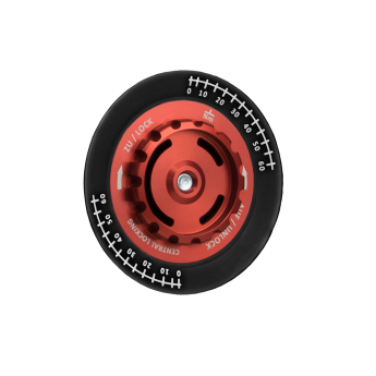 Zentralverschluss-Optik für BBS Felgen ZV-Mutter rot / ZV-Deckel schwarz