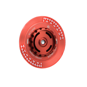 Zentralverschluss-Optik für BBS Felgen ZV-Mutter rot / ZV-Deckel rot