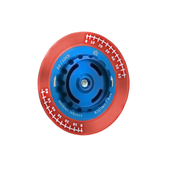 Zentralverschluss-Optik für BBS Felgen ZV-Mutter blau / ZV-Deckel rot