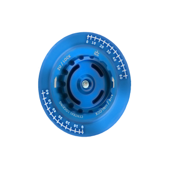 Zentralverschluss-Optik für BBS Felgen ZV-Mutter blau / ZV-Deckel blau