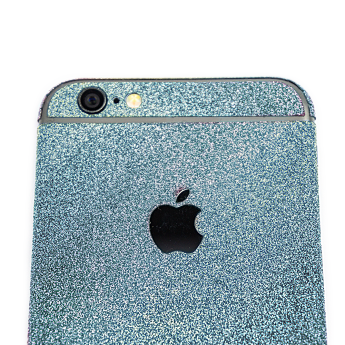 Glitzerfolie für iPhone 6 / 6s | Skin, Folie, Schutzfolie, Aufkleber | blau
