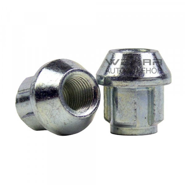 Felgenschloss Muttern Typ B - M12x1,25 - SW 19 / 21 - Mutter: Offen - Kegel 60°