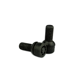 Sicustar Felgenschloss Schwarz zweiteilig M15x1,25  Länge: 59mm Kugel R14 SW 17