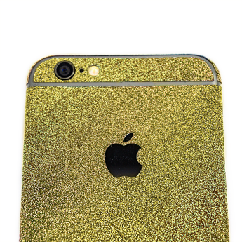 Glitzerfolie für iPhone 6 / 6s | Skin, Folie, Schutzfolie, Aufkleber | gold