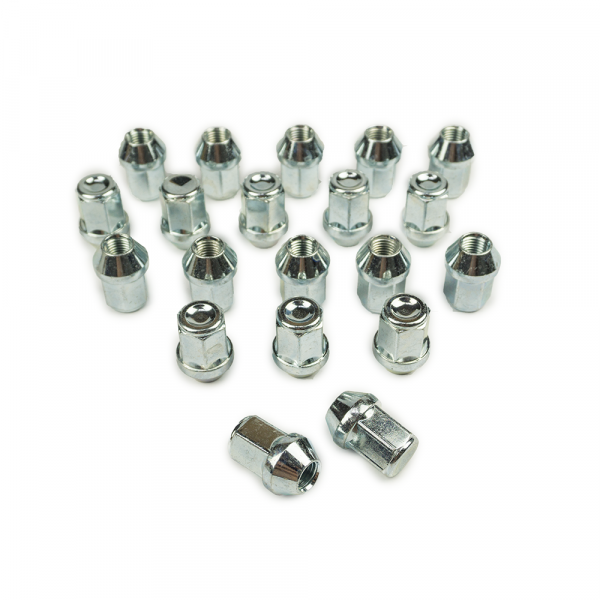 20 x Radmutter geschlossen M12 x 1,25 Kegelbund 60° SW 19 verzinkt Höhe 34mm