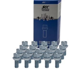 10x Radschrauben M12x1,5 Kugelbund R14 SW 17 Radbolzen Silber verzinkt Längenauswahl