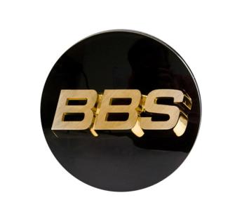 1 x Original BBS Nabendeckel 80mm | schwarz / gold | "Forged Line" | 10010098