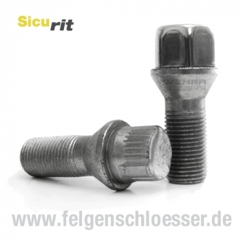 Sicurit Felgenschloss | M16x1,5 | Länge: 31mm | Kegel 60° | SW 19
