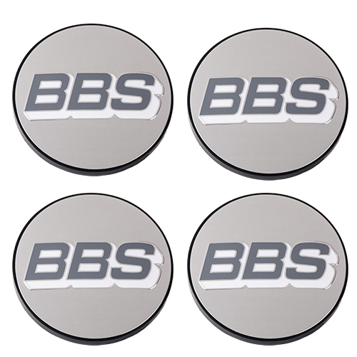 4 x BBS Nabendeckel 56mm rot / silber Nürburgring 10017110 10024485