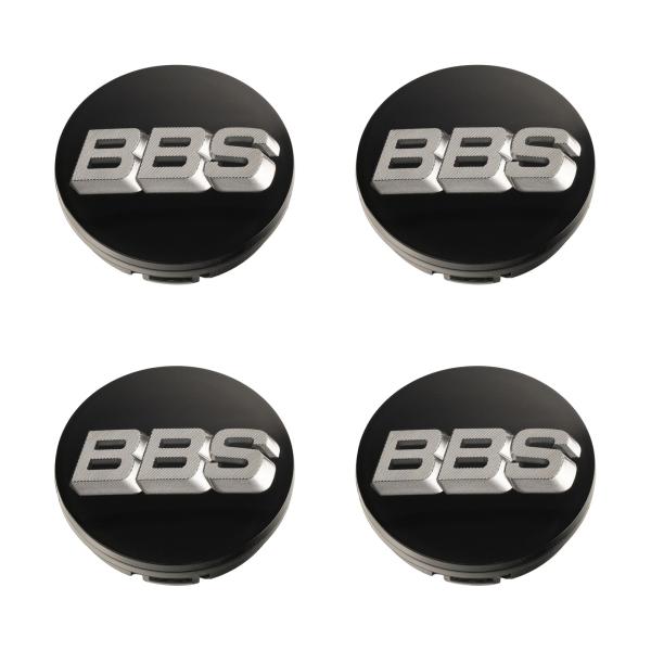 Wemar-autozubehoer.de - 4 x BBS 3D Nabendeckel Ø70,6mm schwarz 
