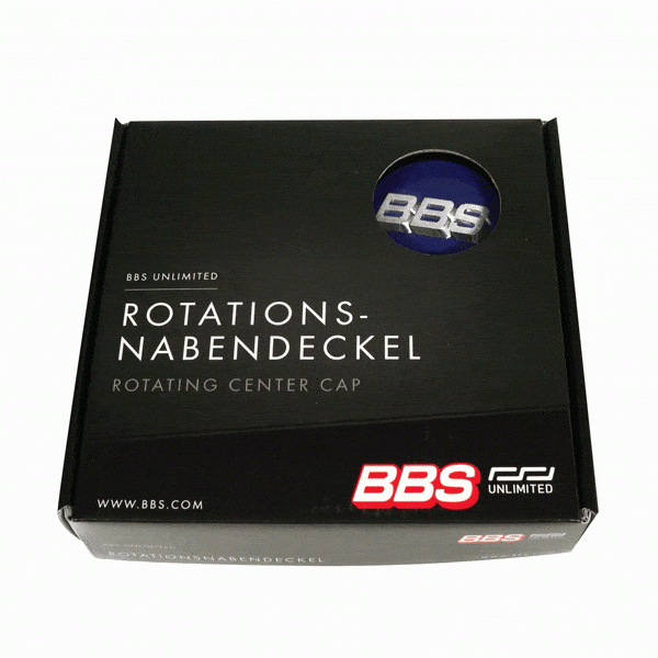 Wemar-autozubehoer.de - 4 x BBS 3D Rotation Nabendeckel Ø56mm blau 