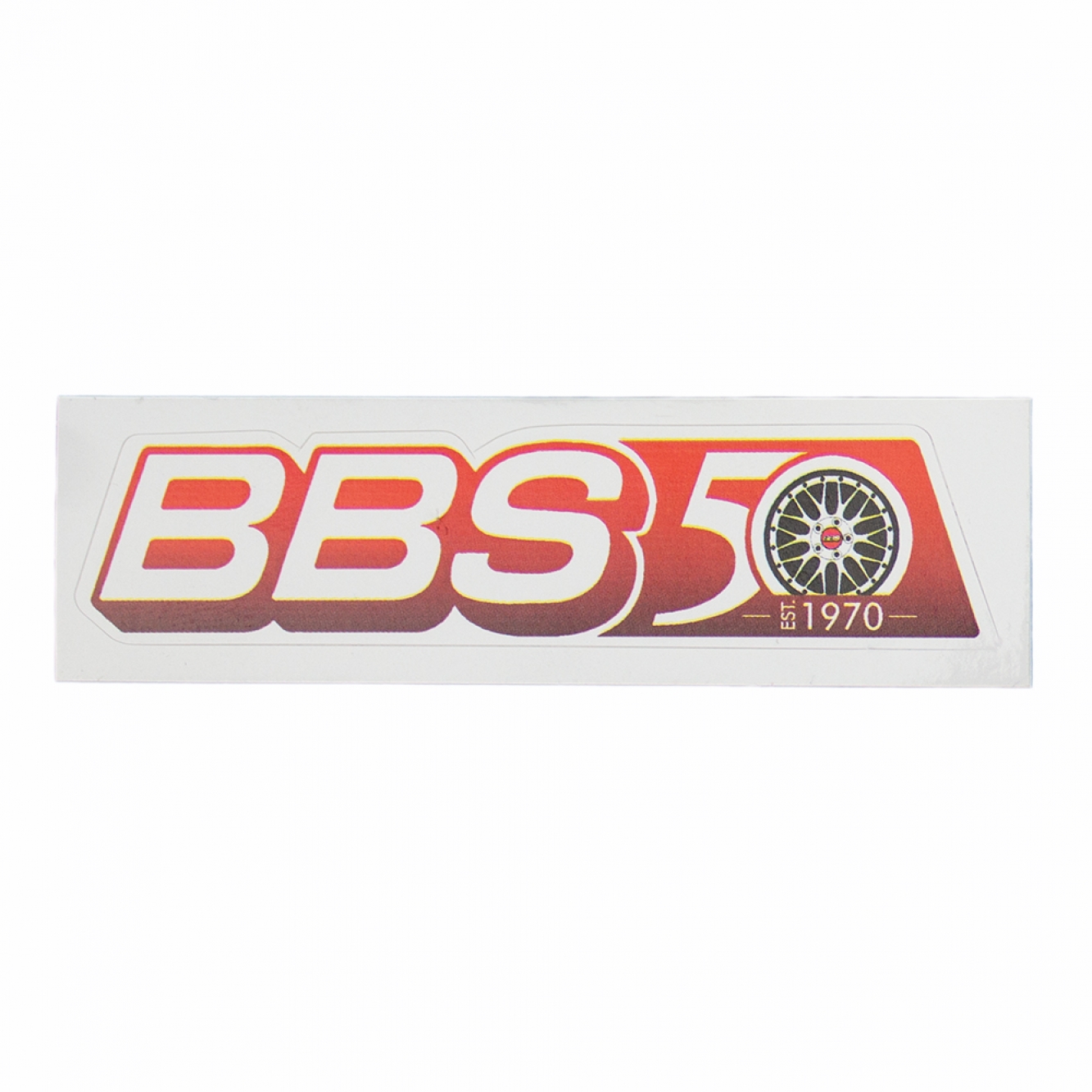4x BBS Aufkleber Felgen (22x72 mm) Sticker Logo Auto Tuning Optik Styling Decal 50 Jahre Jubiläum